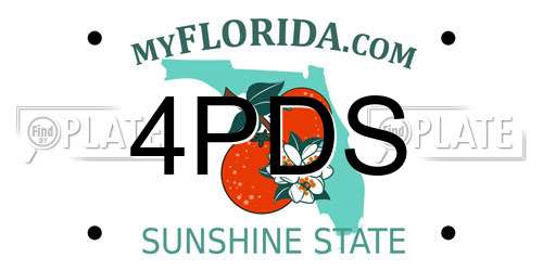 4PDS Florida License Plate