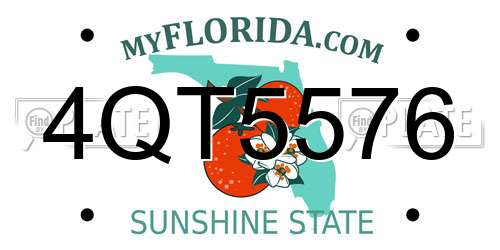 4QT5576 Florida License Plate