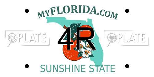 4R Florida License Plate