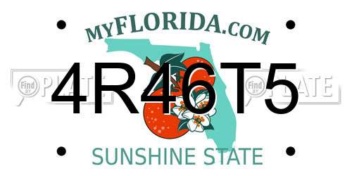 4R46T5 Florida License Plate