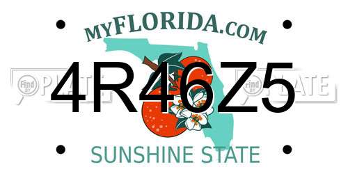 4R46Z5 Florida License Plate