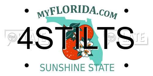4STILTS Florida License Plate