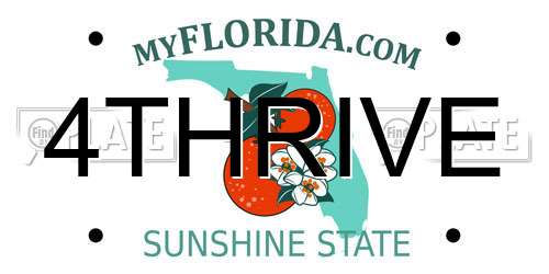4THRIVE Florida License Plate