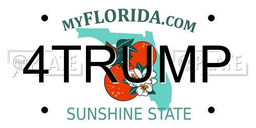 4TRUMP Florida License Plate