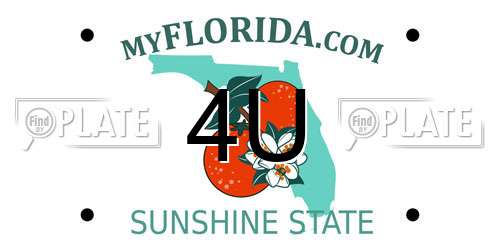 4U Florida License Plate