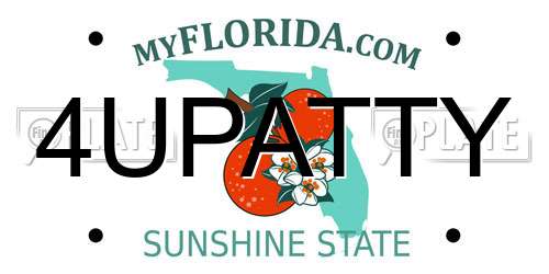 4UPATTY Florida License Plate