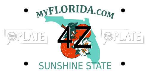 4Z Florida License Plate