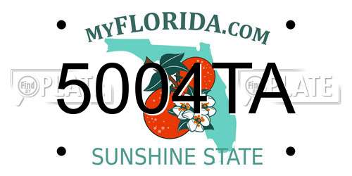5004TA Florida License Plate