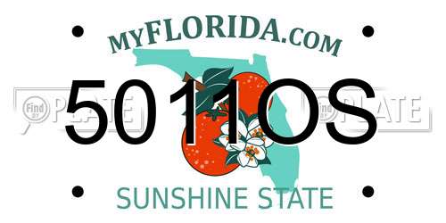 5011OS Florida License Plate
