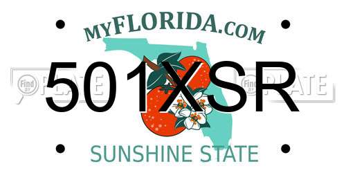 501XSR Florida License Plate