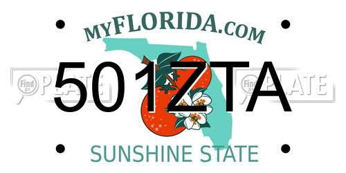 501ZTA Florida License Plate