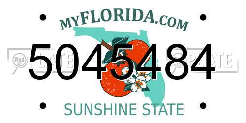 5045484 Florida License Plate