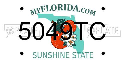 5049TC Florida License Plate