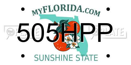 505HPP Florida License Plate