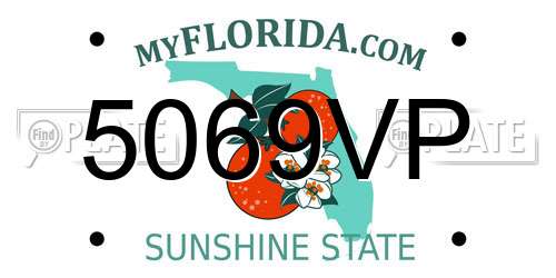5069VP Florida License Plate