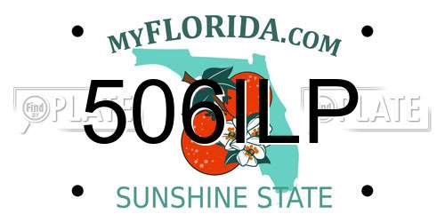 506ILP Florida License Plate
