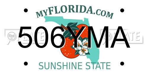 506YMA Florida License Plate