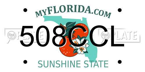 508CCL Florida License Plate