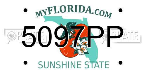 5097PP Florida License Plate