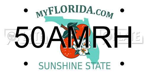 50AMRH Florida License Plate