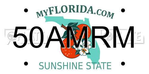 50AMRM Florida License Plate