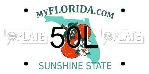 50L Florida License Plate