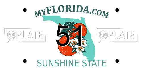 51 Florida License Plate