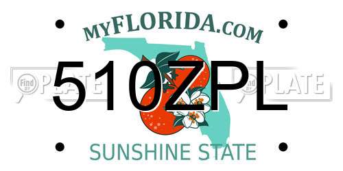 510ZPL Florida License Plate