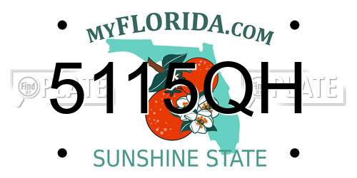 5115QH Florida License Plate