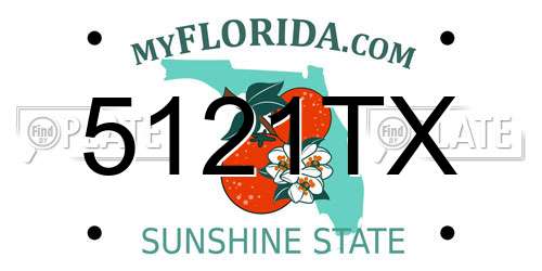 5121TX Florida License Plate