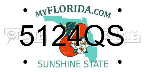 5124QS Florida License Plate