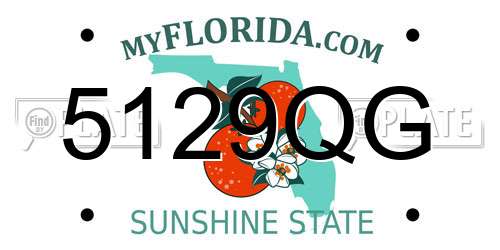 5129QG Florida License Plate