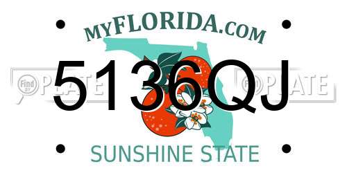 5136QJ Florida License Plate