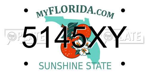 5145XY Florida License Plate