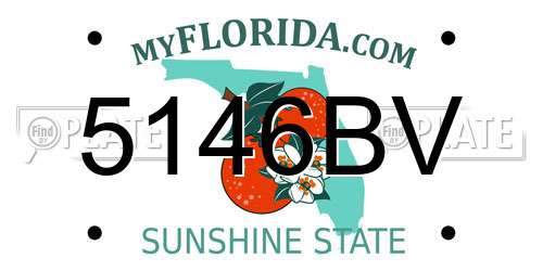 5146BV Florida License Plate