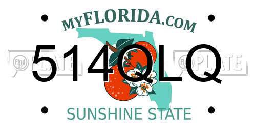 514QLQ Florida License Plate