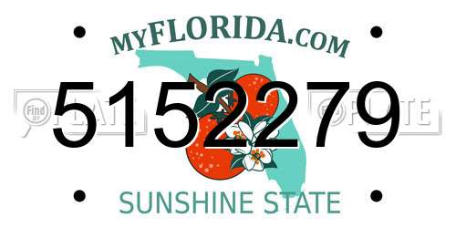 5152279 Florida License Plate