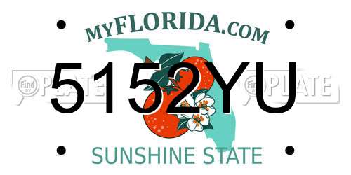5152YU Florida License Plate