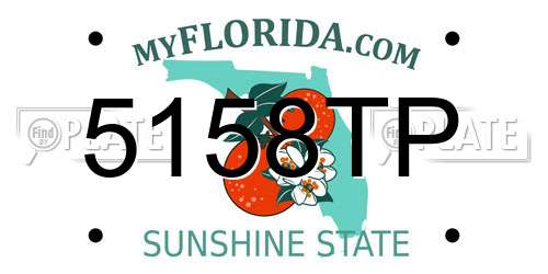 5158TP Florida License Plate