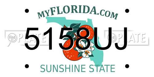 5158UJ Florida License Plate