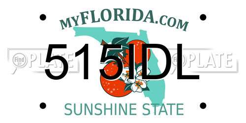 515IDL Florida License Plate