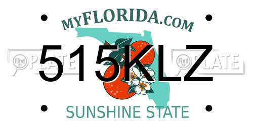 515KLZ Florida License Plate