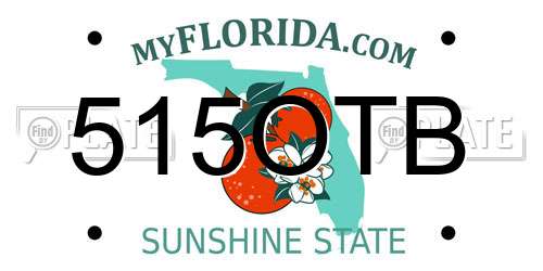 515OTB Florida License Plate