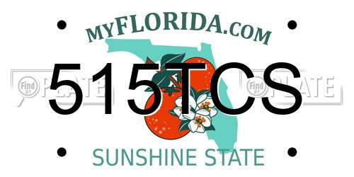 515TCS Florida License Plate