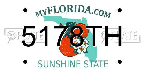 5178TH Florida License Plate