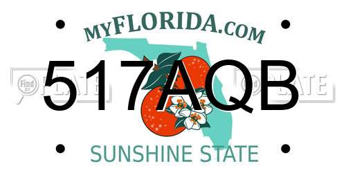 517AQB Florida License Plate