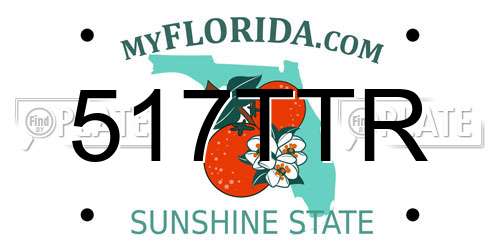 517TTR Florida License Plate