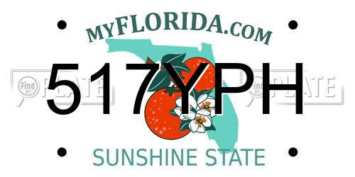 517YPH Florida License Plate