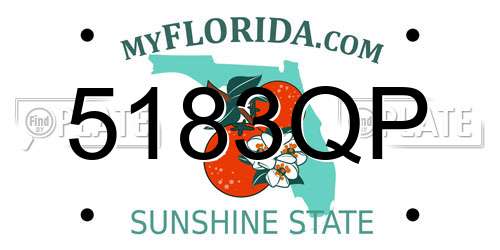 5183QP Florida License Plate