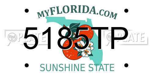 5185TP Florida License Plate